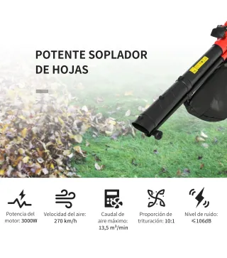 Aspirador Soplador de Hojas