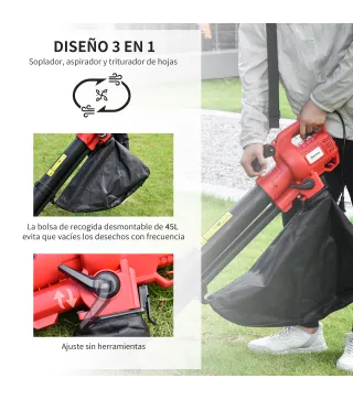 Aspirador Soplador de Hojas
