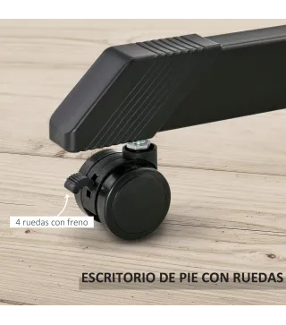 Escritorio de Pie Ajustable y Móvil