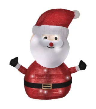 Papá Noel de Tela con Luces
