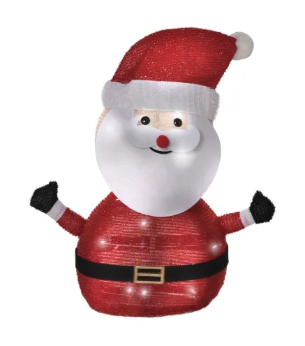 Papá Noel de Tela con Luces