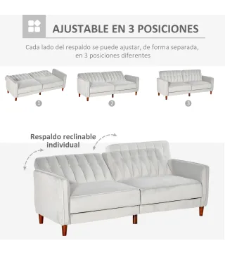 Sofá de 2 Plazas Convertible