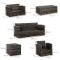 Conjunto de Muebles de Ratán