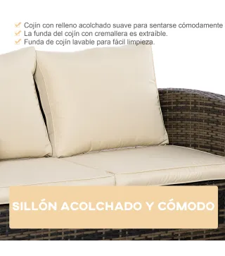 Conjunto de Muebles de Ratán