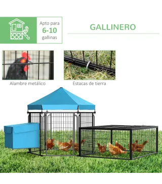 Jaula para Gallinas de Acero