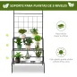Soporte Plantas con Enrejado de Metal