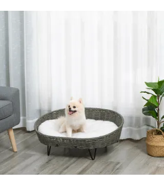 Cama para Perros de Mimbre