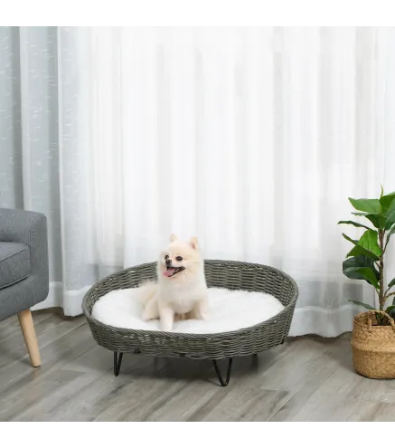 Cama para Perros de Mimbre