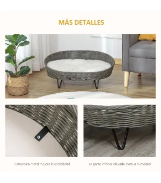 Cama para Perros de Mimbre