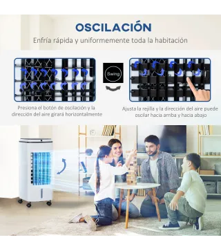 Enfriador de Aire con Ruedas