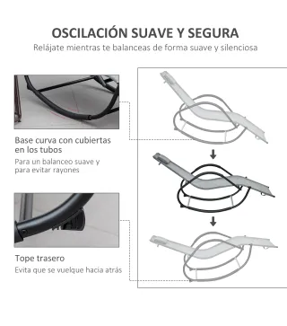 Tumbona Mecedora de Exterior