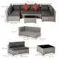 Conjunto de Muebles de Ratán