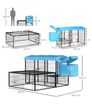 Jaula para Gallinas de Acero