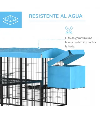 Jaula para Gallinas de Acero