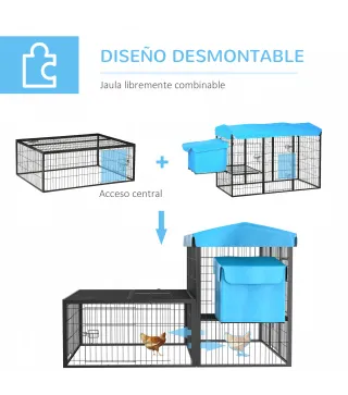 Jaula para Gallinas de Acero