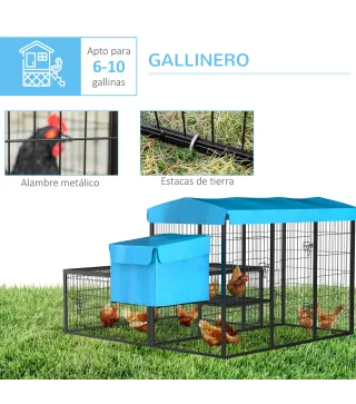 Jaula para Gallinas de Acero