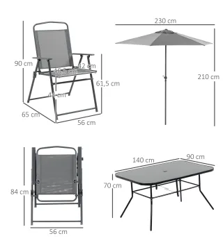 Conjunto de Muebles para Jardín