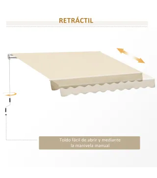 Toldo Manual Retráctil