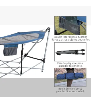 Hamaca con Soporte Plegable