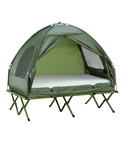 Cama Doble de Camping con Tienda