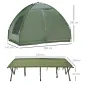 Cama Doble de Camping con Tienda