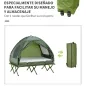 Cama Doble de Camping con Tienda