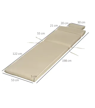 Cojín para Tumbona de Exterior