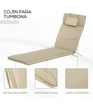 Cojín para Tumbona de Exterior