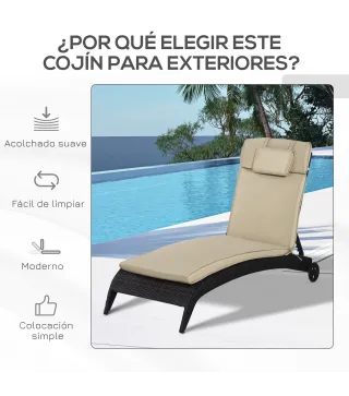Cojín para Tumbona de Exterior