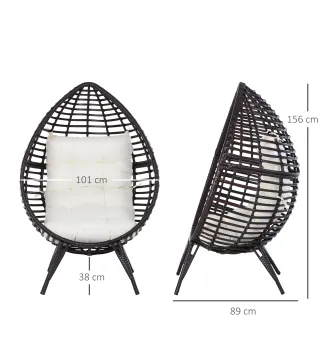 Sillón de Exterior de Ratán