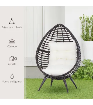 Sillón de Exterior de Ratán