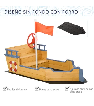 Arenero Infantil de Madera