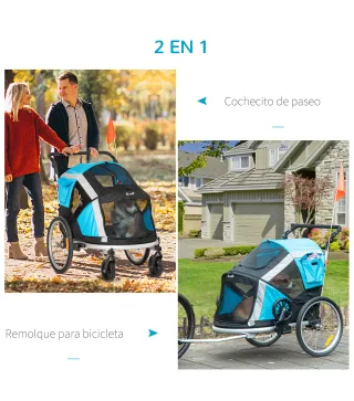 Remolque de Bicicleta para Perros