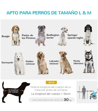 Remolque de Bicicleta para Perros