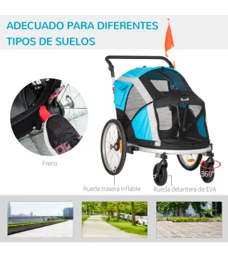 Remolque de Bicicleta para Perros
