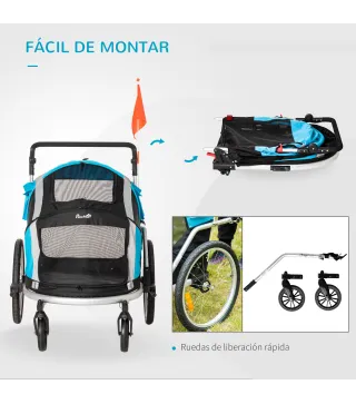 Remolque de Bicicleta para Perros