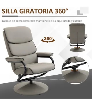 Sillón Reclinable Otomano