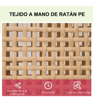 Tumbona de Ratán