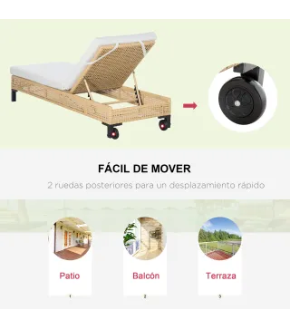 Tumbona de Ratán