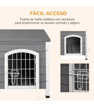 Caseta para Perros de Madera