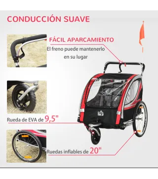 Remolque de Bicicleta para Niños