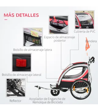 Remolque de Bicicleta para Niños