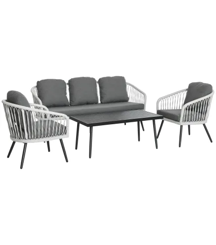 Conjunto de Muebles de Ratán
