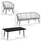 Conjunto de Muebles de Ratán
