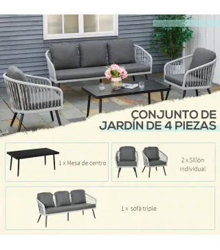 Conjunto de Muebles de Ratán
