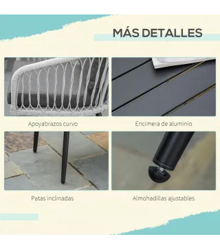 Conjunto de Muebles de Ratán