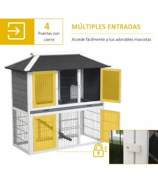 Conejera de Exterior de Madera