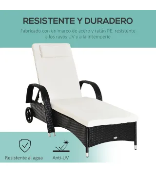 Tumbona de Ratán