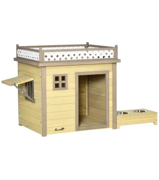 Casa para Perros de Madera