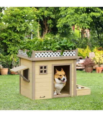 Casa para Perros de Madera
